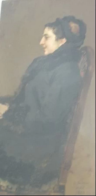 Madame Marie Guenyot di profilo - dal Saint, Cloud, museo Avelines